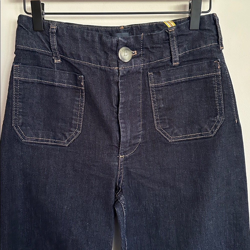 Anthropologie Maeve Colette Crop High Rise Wide Leg Jeans - Picture 7 of 12